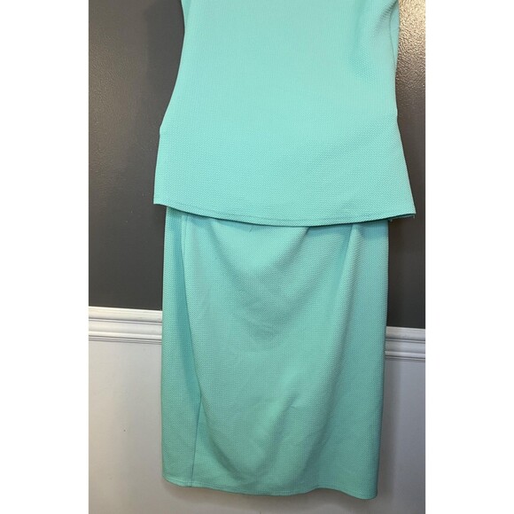 Marianne Top Skirt Set Womens 1X Textured Sleeveless Tank Suit Made in USA - Picture 5 of 9